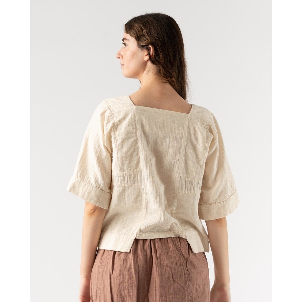 Atelier Delphine Block Top in Crinkle Gauze 100% Cotton USA MADE Kinari Medium - Picture 7 of 16